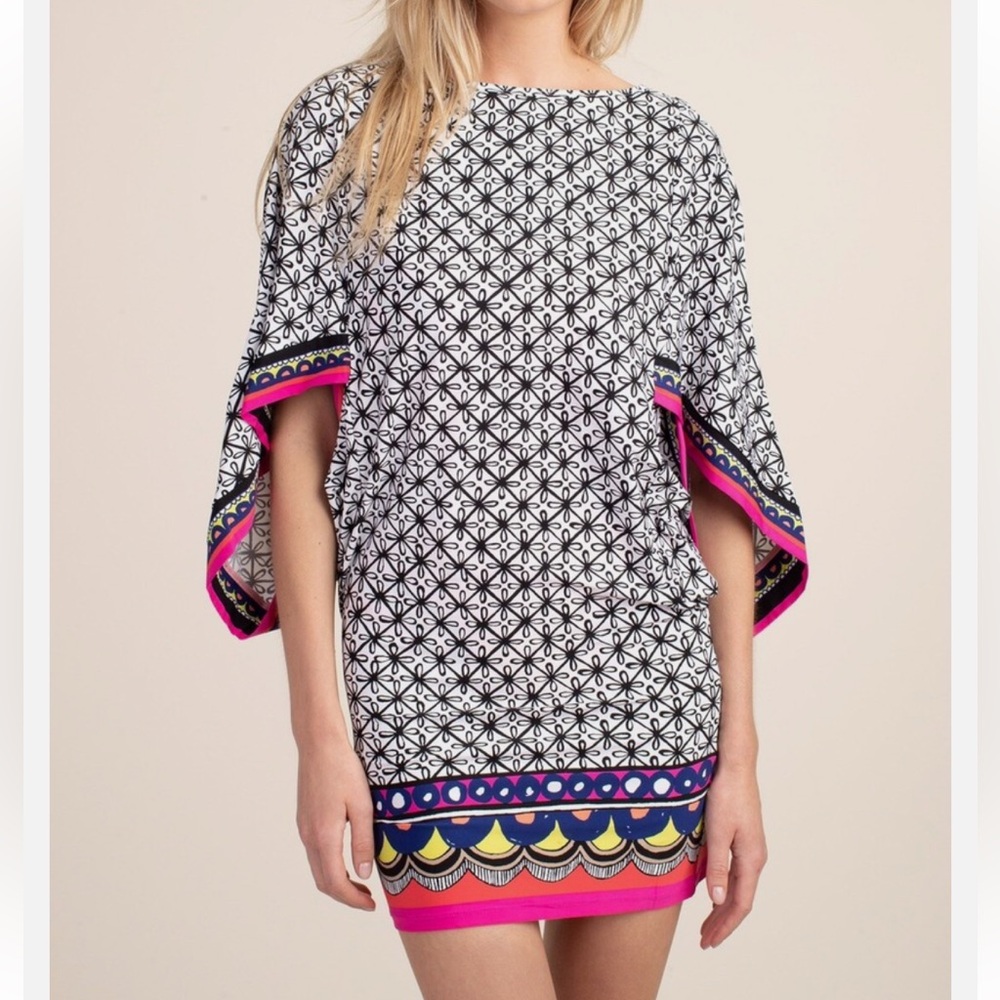 Trina Turk Tanzania Scarf Swim Cover Tunic size Medium - Picture 9 of 9